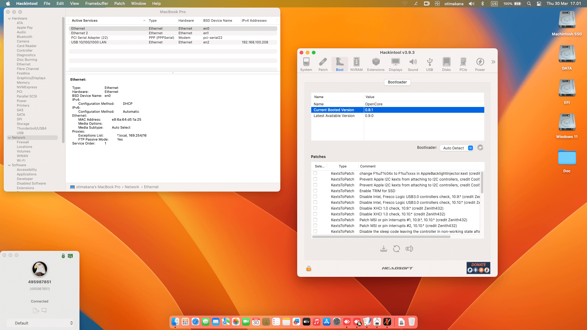 Lenovo Thinkpad X1 Carbon 6th Gen 5th [KabyLake R   Intel UHD 620 + PS2 SMBUS]   OpenCore 8